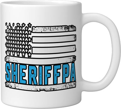 Taza Cerámica Bandera Americana Vintage para Abuelo