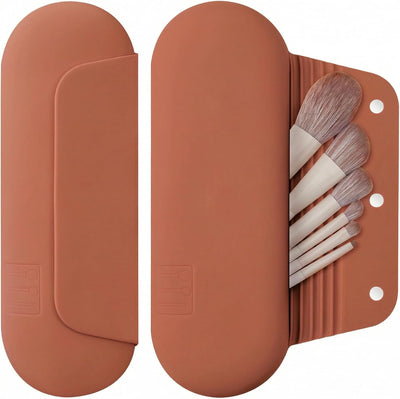 Soporte silicona brochas maquillaje con cierre magnético
