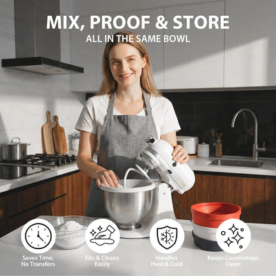 Revestimientos silicona 5qt KitchenAid con tapas y escudo vertido