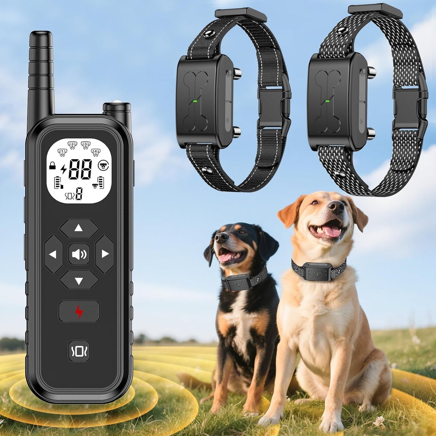 Valla inalámbrica perro collar entrenamiento 3800pies 3modos