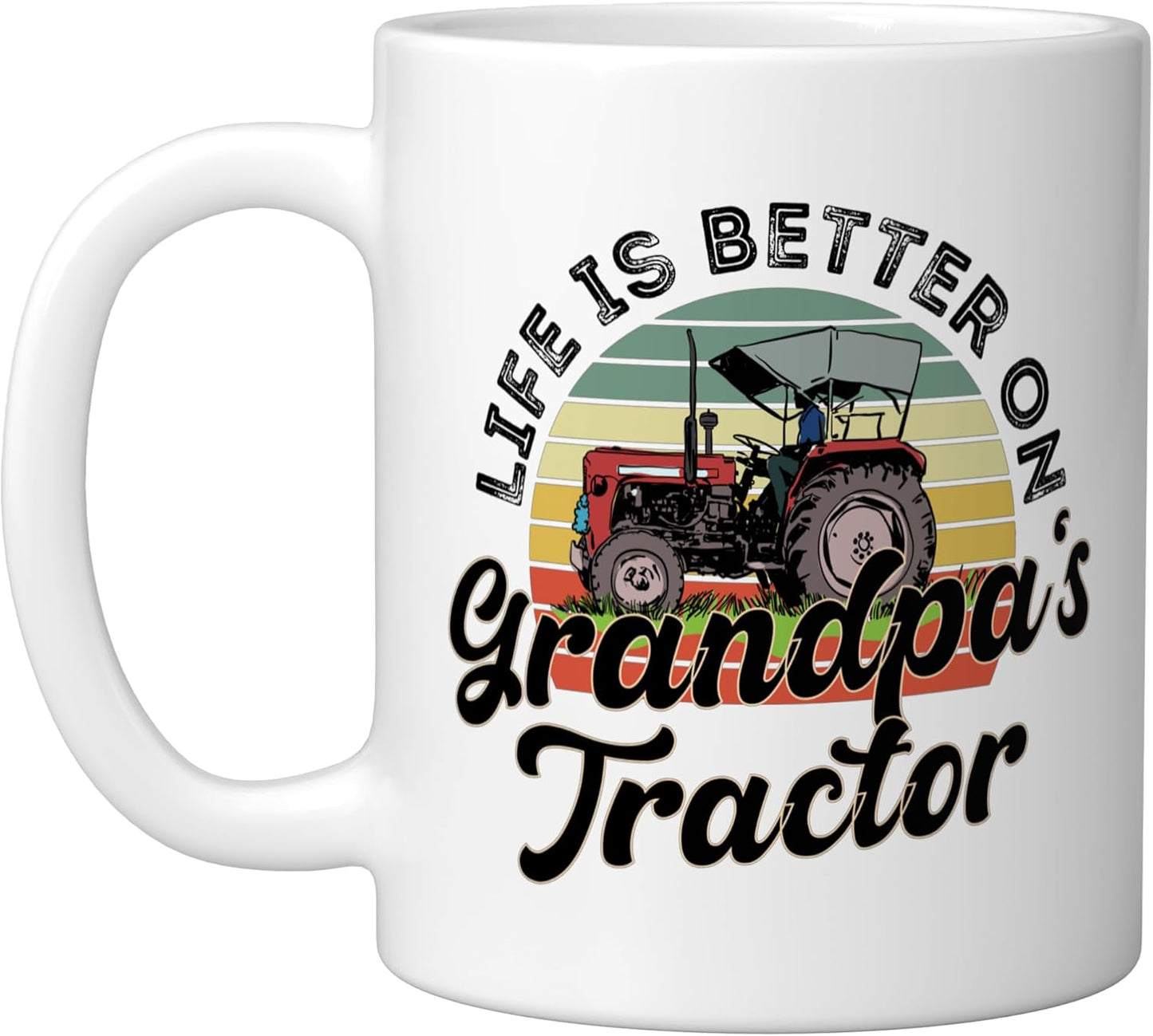 Taza Cerámica para Amantes de Tractores