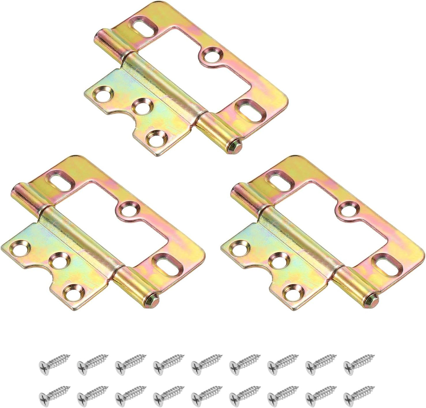 3 Bisagras Mariposa Hierro 3x1.4pulg Sueltas Extraíbles