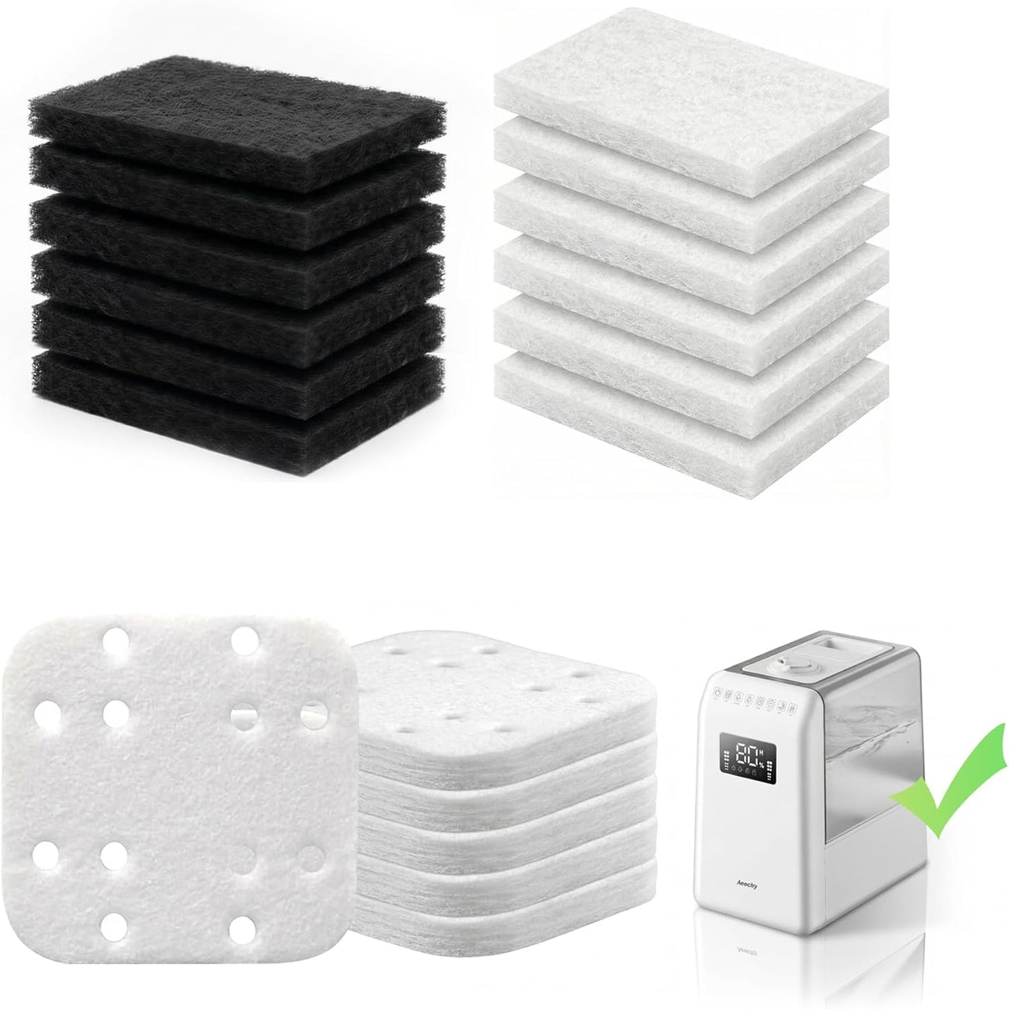 Filtros humidificador comp MiraMix-001 paq 6