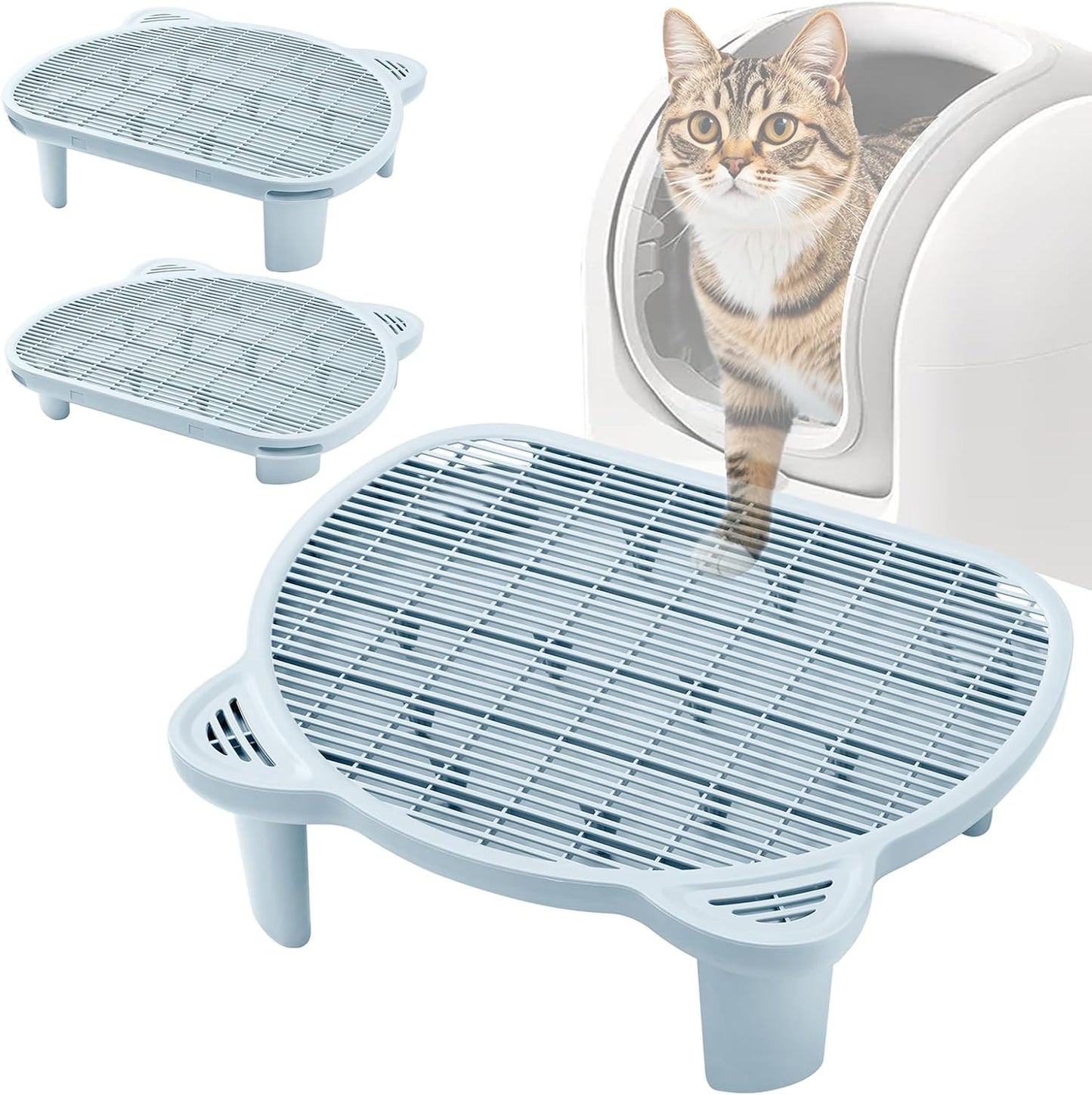 Escalón trampa arena caja gatos geriátricos