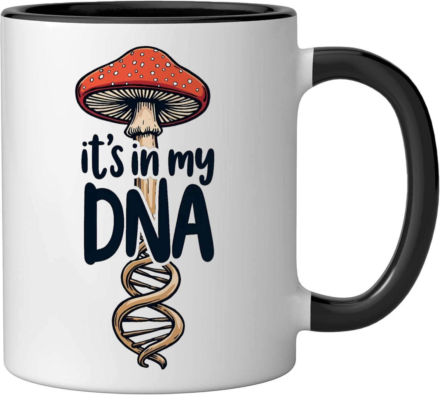 Taza cerámica para recolección de hongos morelos negro/blanco