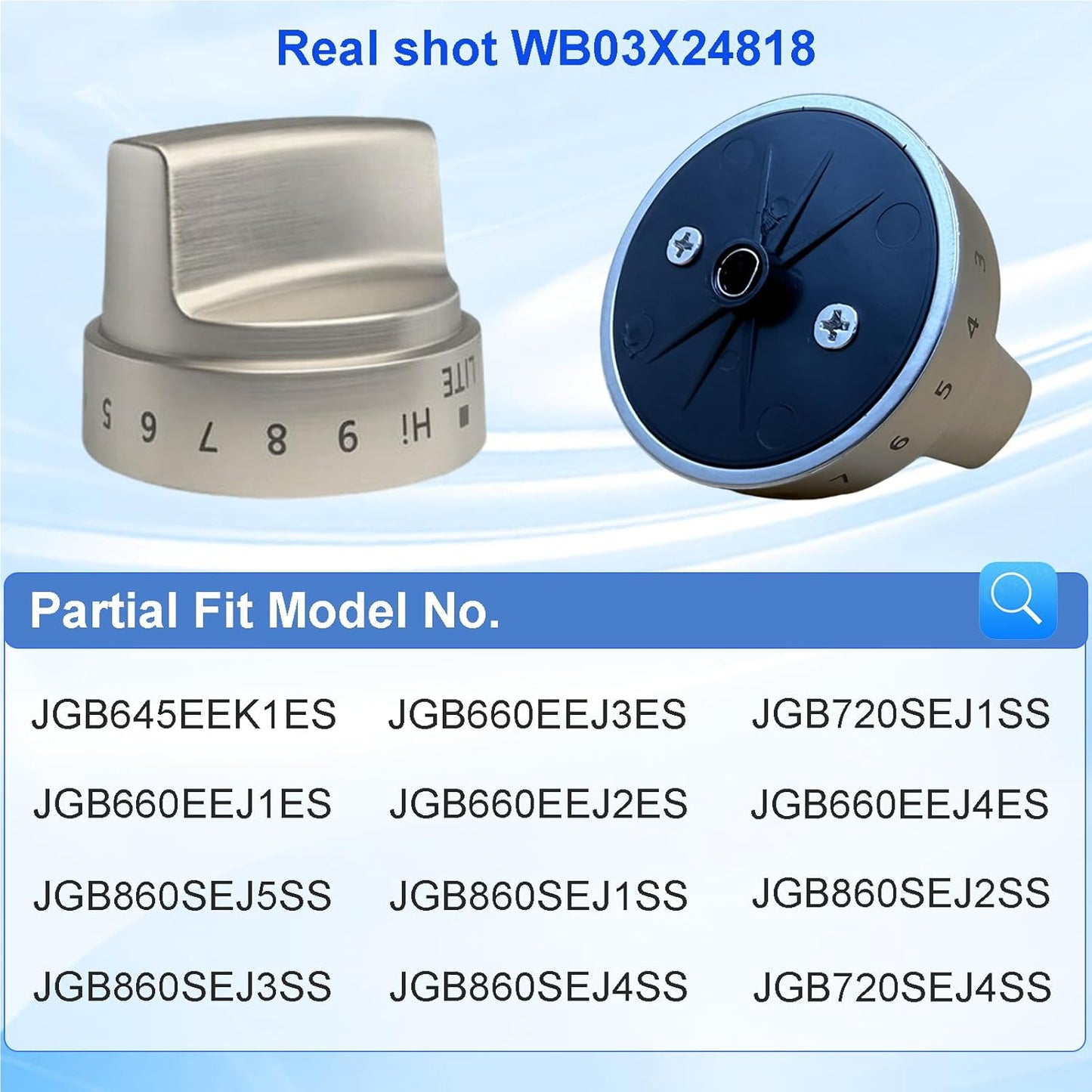 Perilla estufa WB03X24818 repuesto GE compatibilidad JGB700SEJ