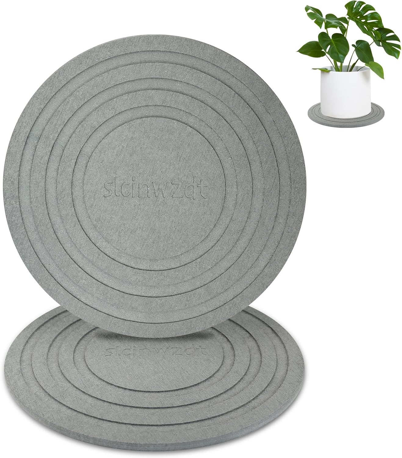 2 Pack Bandejas Plantas 8pulg Interiores Sin Agujeros