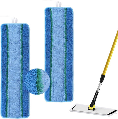 Almohadillas microfibra trapeador 17-18pulg reutilizables