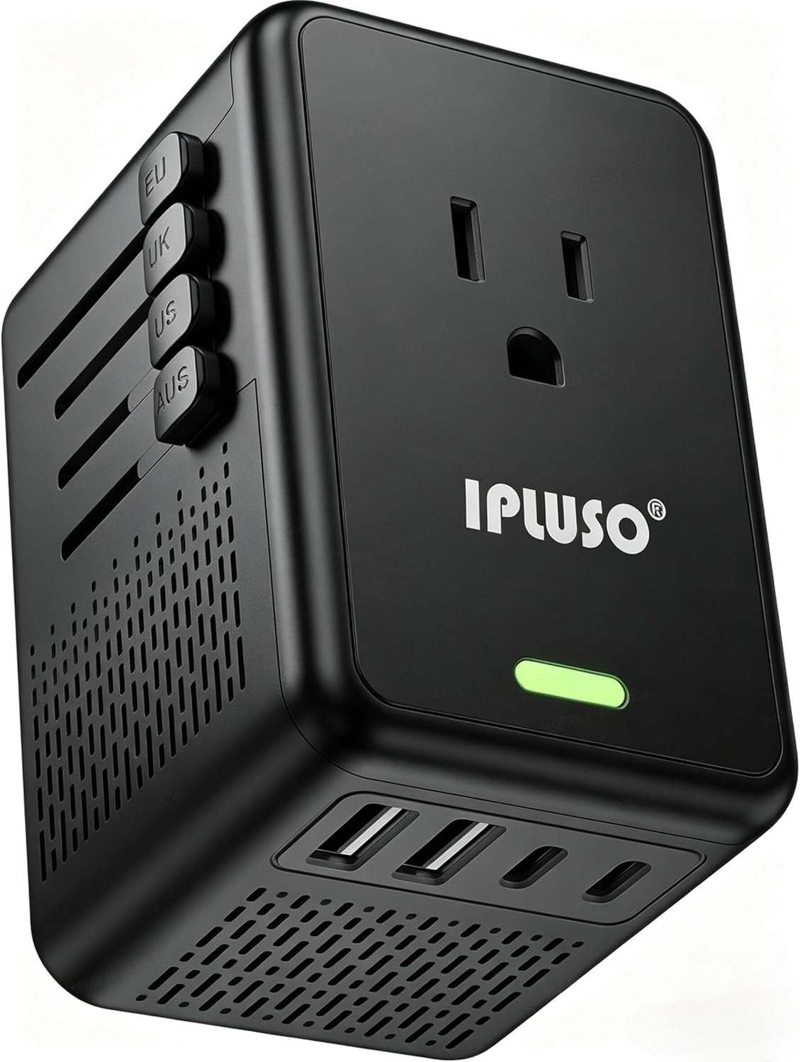 Convertidor voltaje 220V a 110V con 2 USB A y 2 USB C