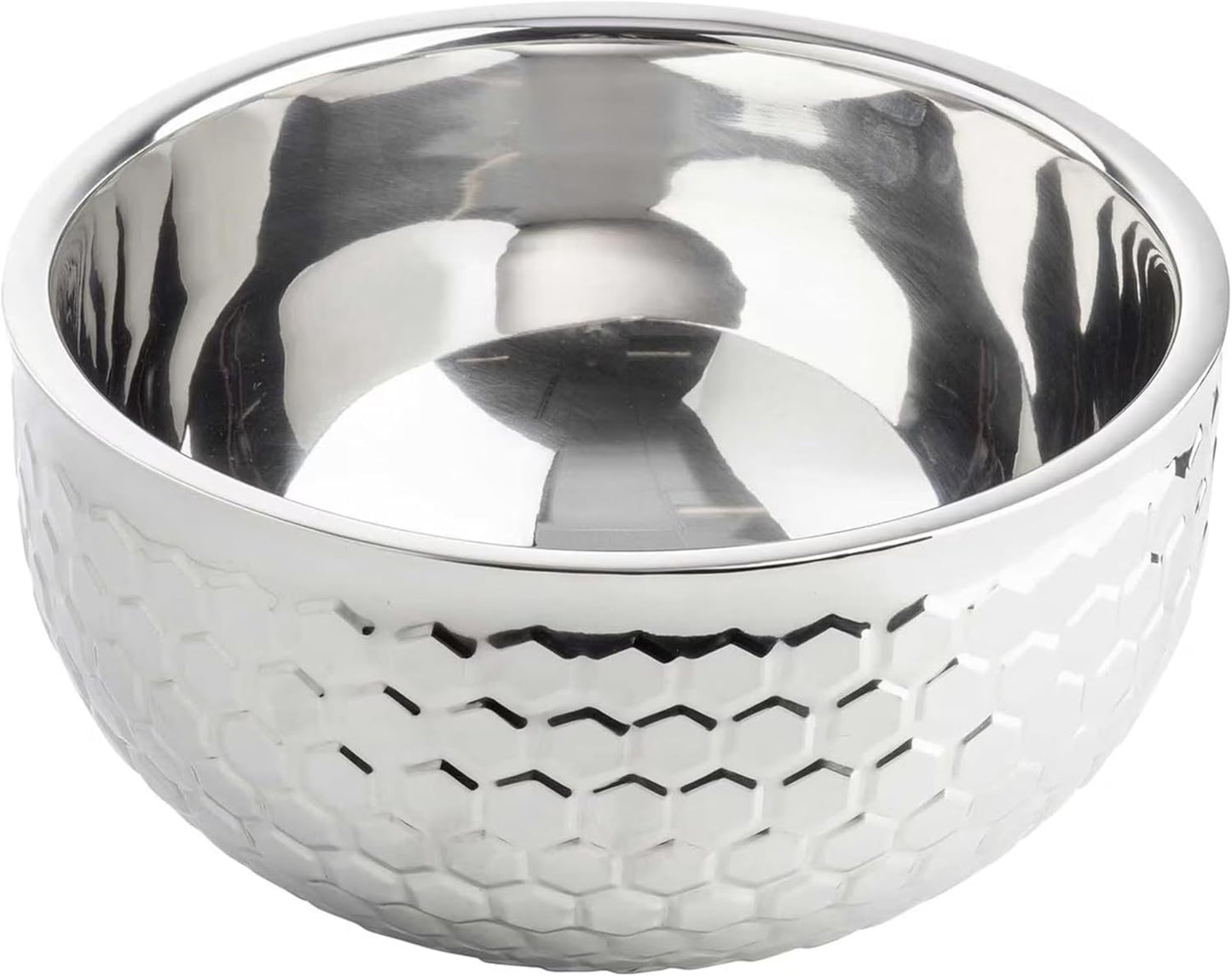 Cuenco acero inox doble pared 8qt patrón panal 13x13x7pulg