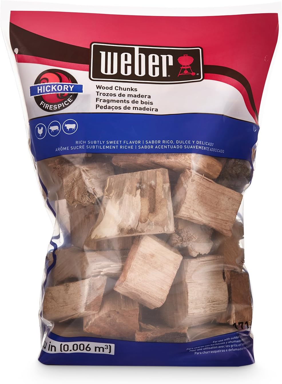 Trozos madera nogal americano para asar 4lb
