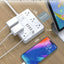 Regleta sobretensiones 12 salidas CA 6 USB 5ft blanco