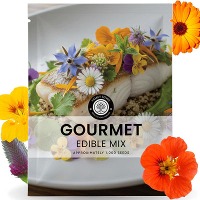 Mezcla gourmet 1000 semillas para plantar flores y hierbas 0.18oz