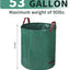 2 Pzas Bolsas Jardín 53gal Resistentes para Hojas y Césped