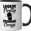 Taza cerámica para entrenamiento de ritmo mujer negro/blanco