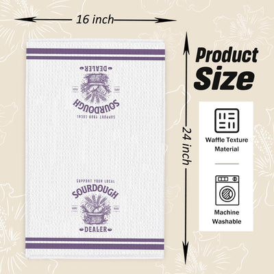 Toallas hornear masa madre 16x24pulg morado lavanda