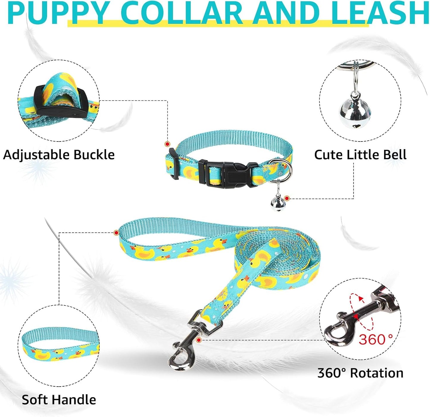 Arnés y collar para perro pequeño transpirable ligero reflectante