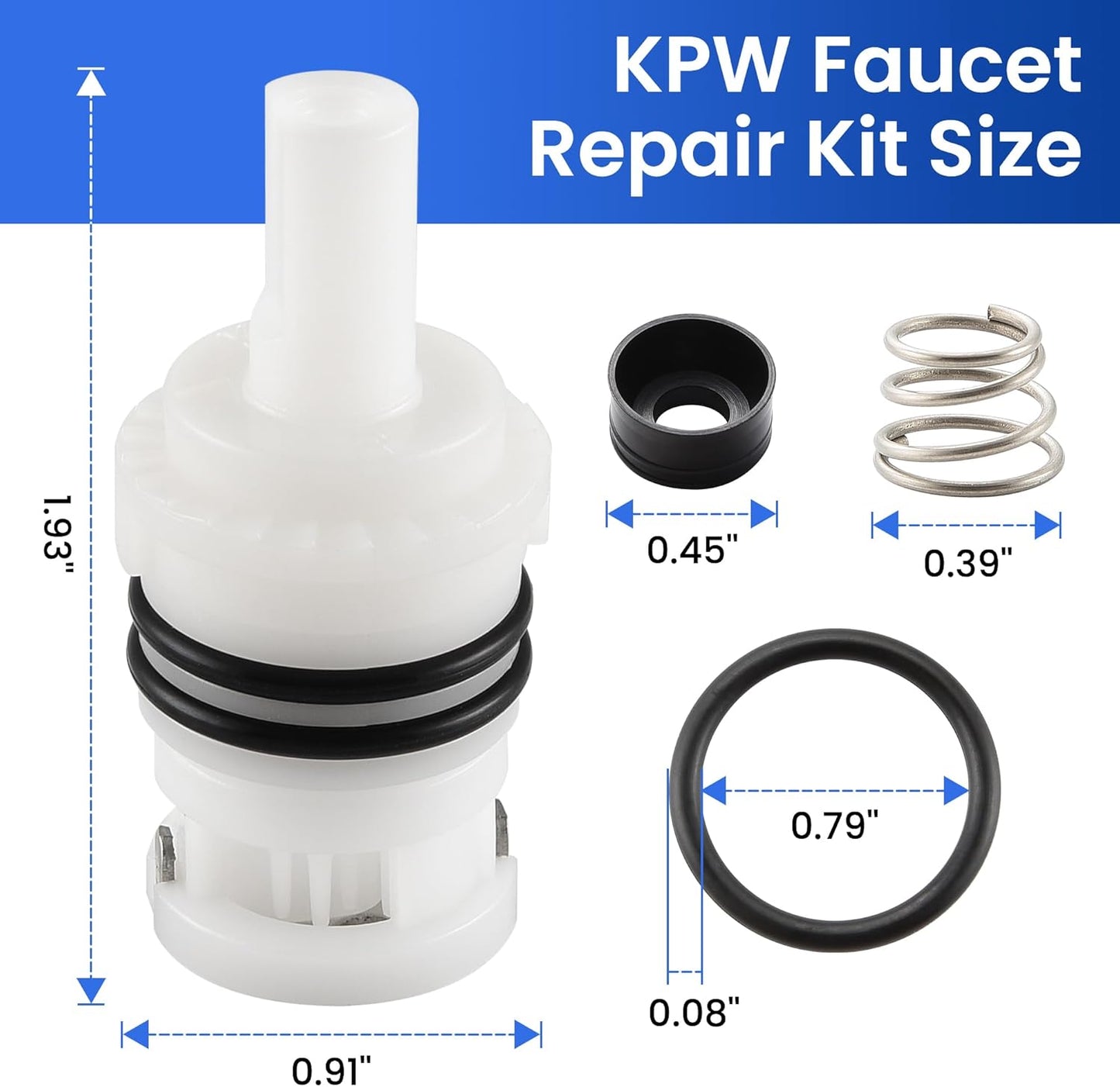Repuesto vástago grifo kit reparación