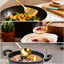 Juego de utensilios de cocina de acero inoxidable con chapado en oro