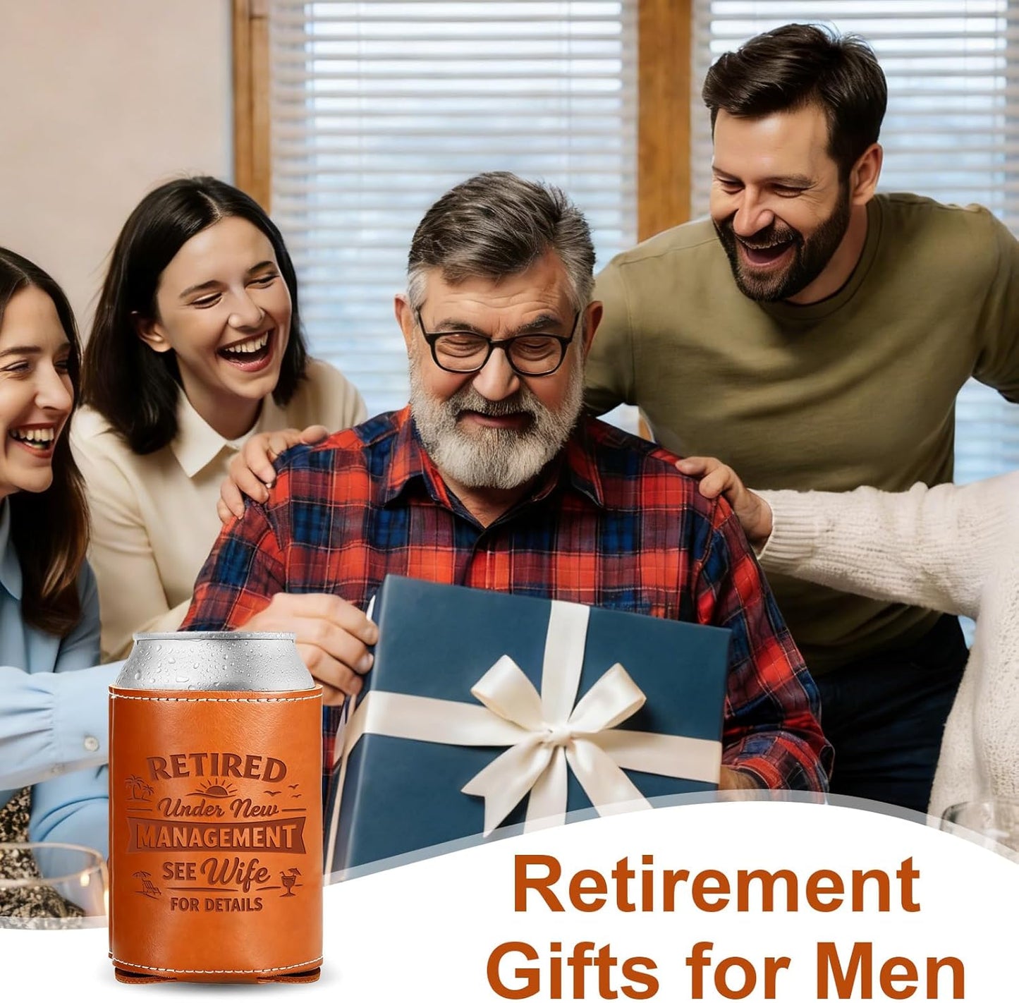 Cesta regalo jubilación para hombres papá abuelo
