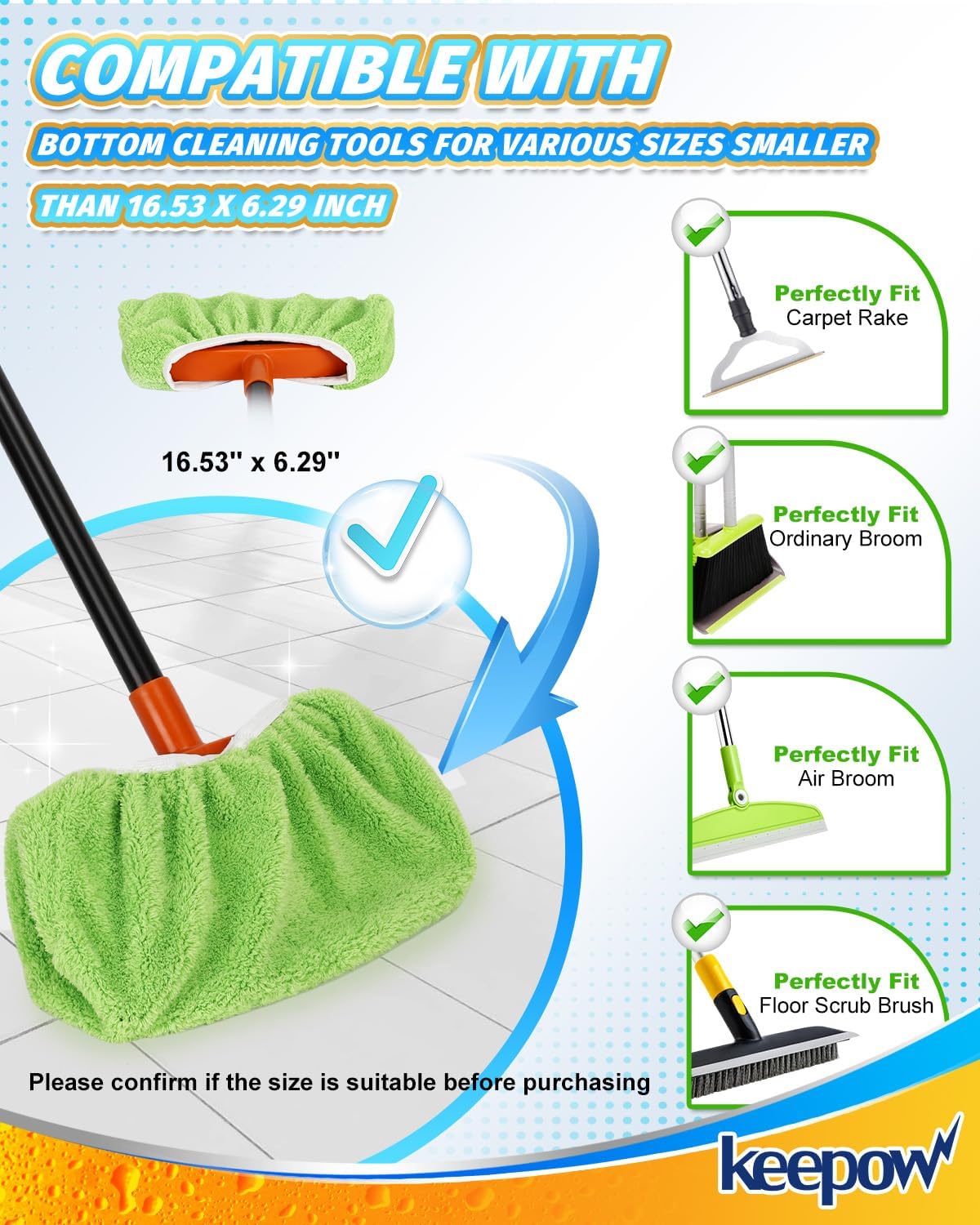 4 Pzas Almohadillas Escoba Microfibra Reutilizables