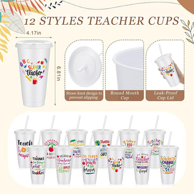 48 Pzas Regalo Profesor 2026 con Vaso Plástico 24oz