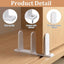 Kit 4 Guías Suelo Puerta Corrediza Armario ABS Universal