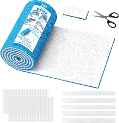 Rollo filtros aire 120x12 pulg MERV 8 con cinta adhesiva