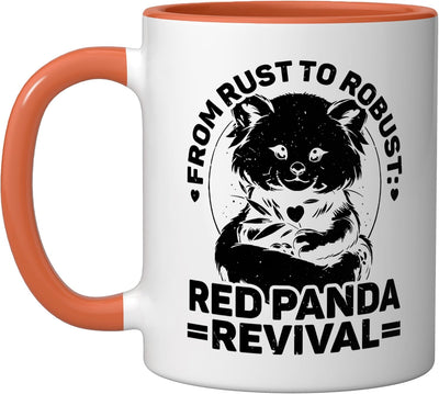 Taza de cerámica panda rojo Endangered Species activista derechos animales