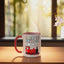 Taza cerámica para maestro de primaria 2do grado roja/blanca