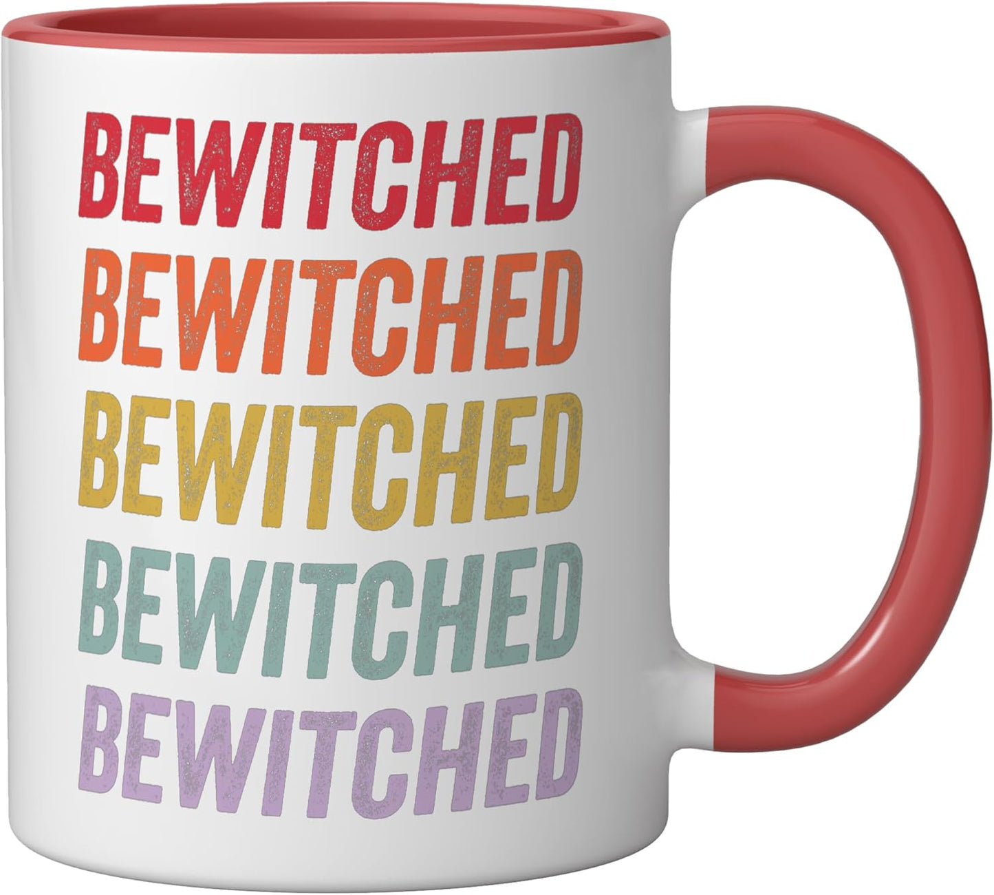 Taza Cerámica Bewitched Roja/Blanca