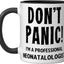 Taza Cerámica para Neonatologo Negro/Blanco