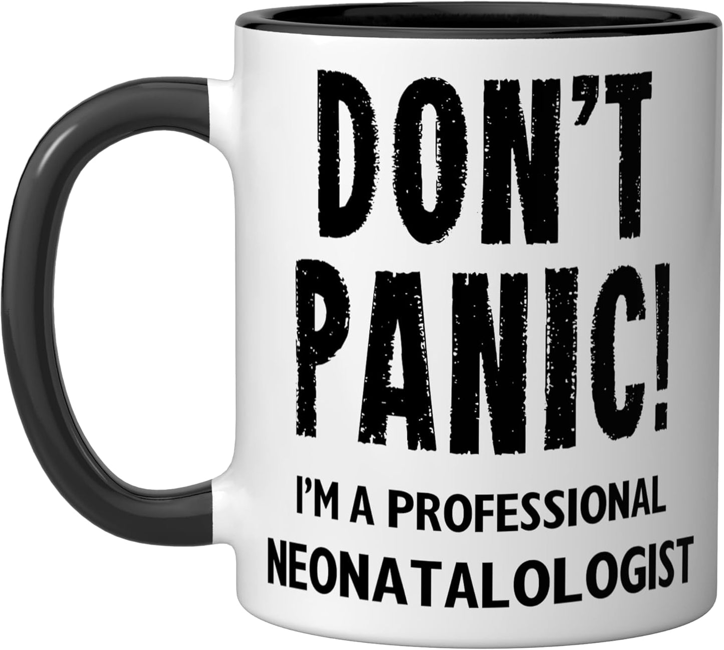 Taza Cerámica para Neonatologo Negro/Blanco