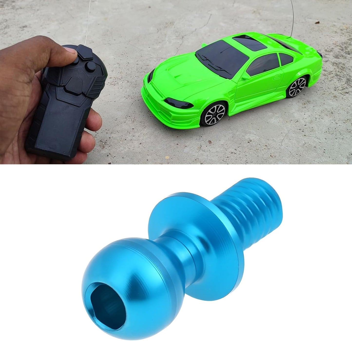 20 Pzas Cabeza Bola Aluminio Azul M3 para Coche RC Ta-Miya