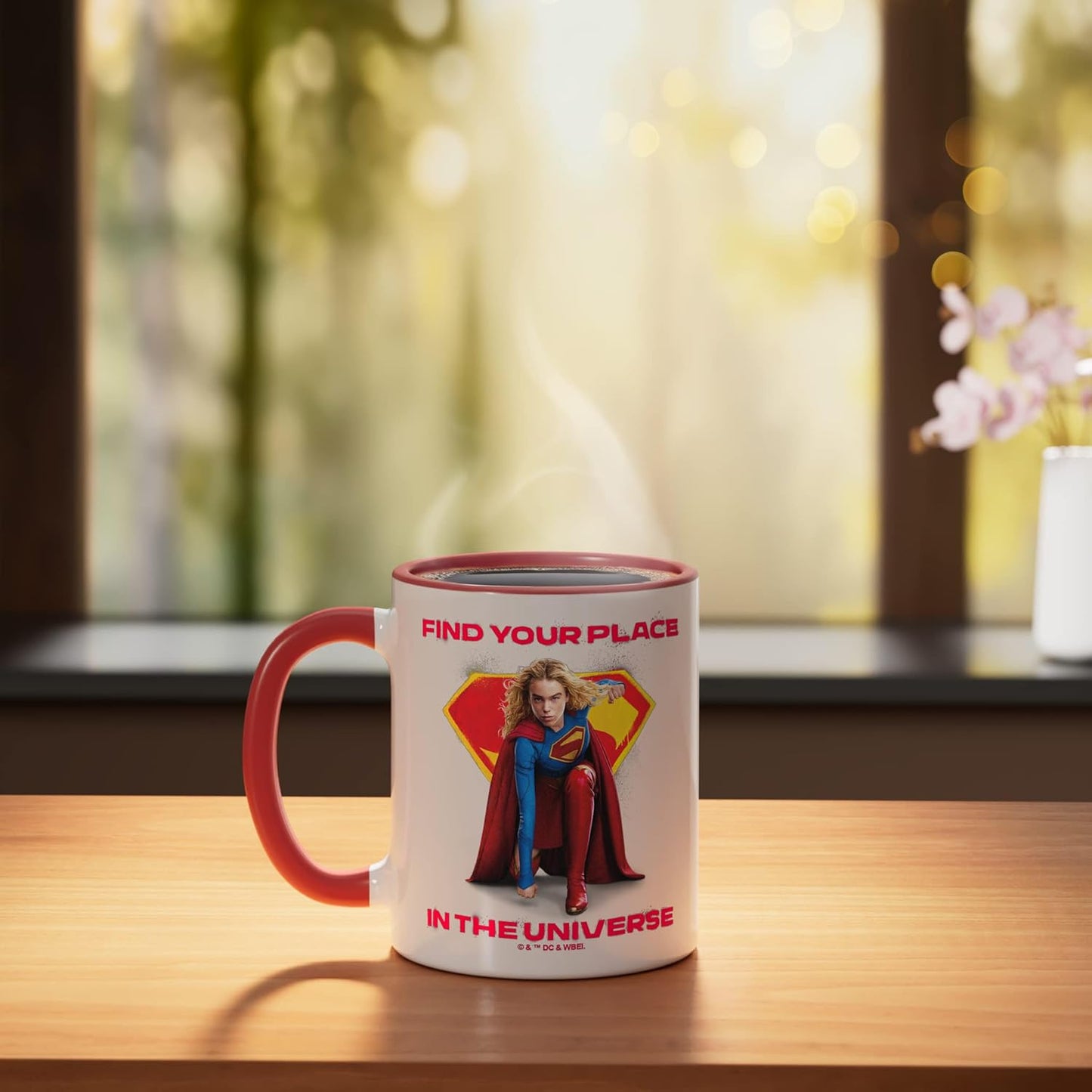 Taza cerámica Supergirl 2026 Find Your Place Crouch roja/blanca