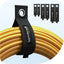 Organiz. cables nailon reutilizable con gancho 6 pzas garage taller
