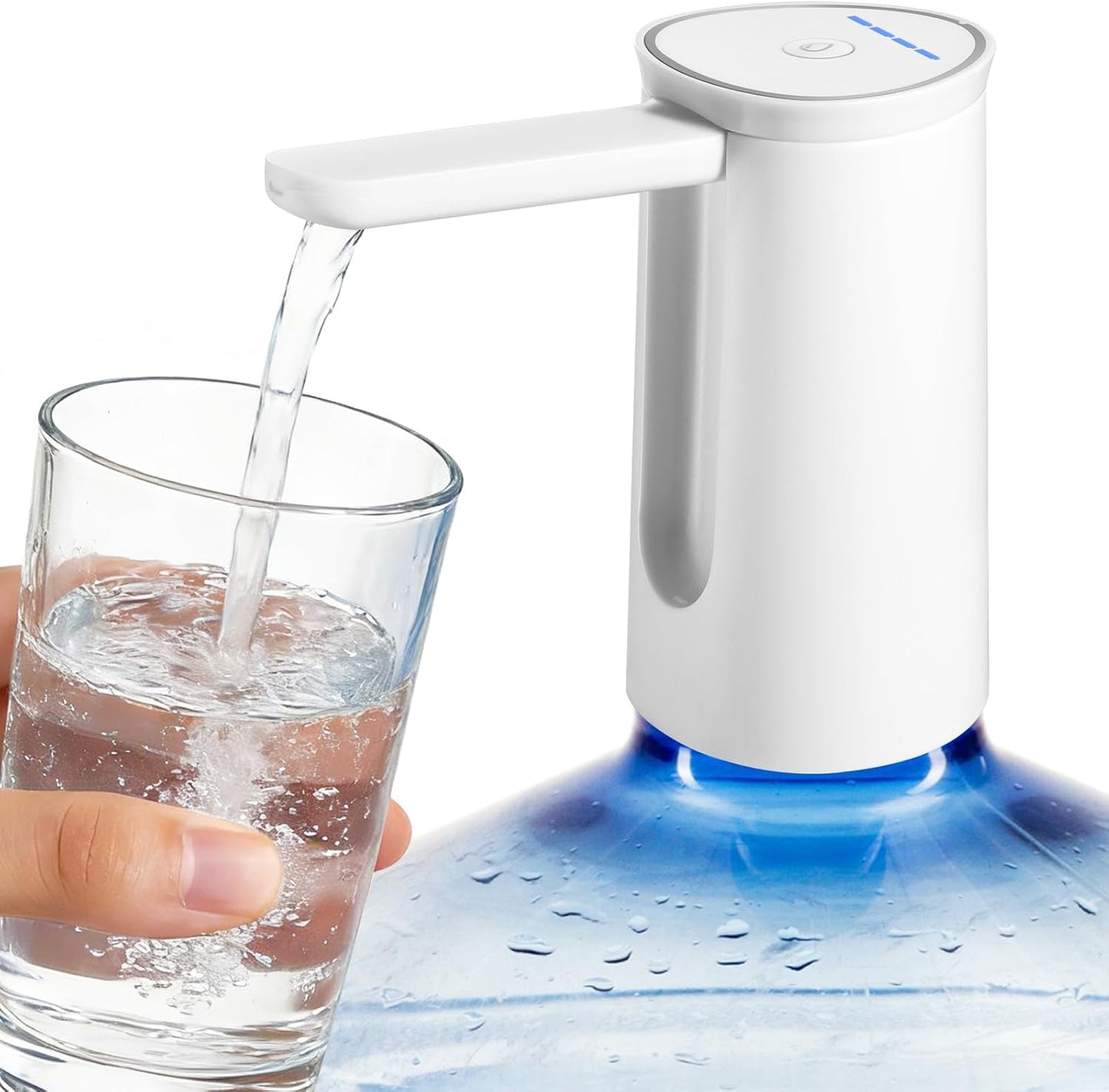 Dispensador agua plegable con bomba 5gal USB recargable