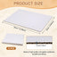 Tableros para tartas de 13.39 x 9.84 pulgadas, cartón blanco resistente