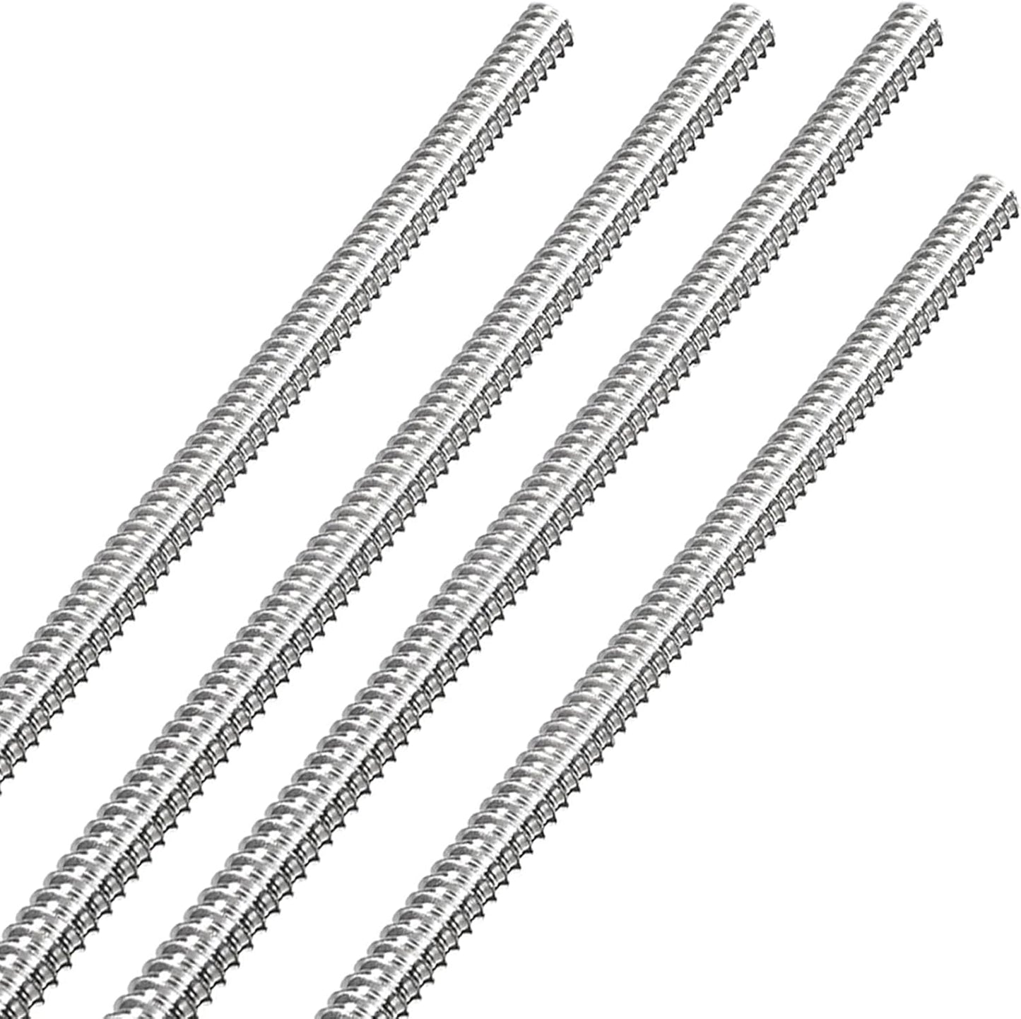 4 Pzas Varilla Roscada Larga Acero Inox 12pulg
