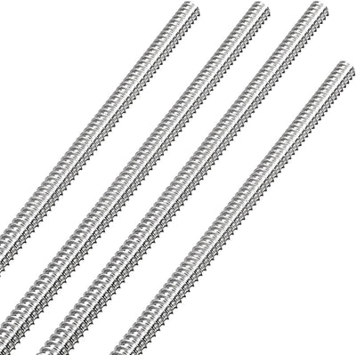 4 Pzas Varilla Roscada Larga Acero Inox 12pulg