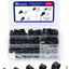 330 Clips Negros para Cable de Plástico con S y R