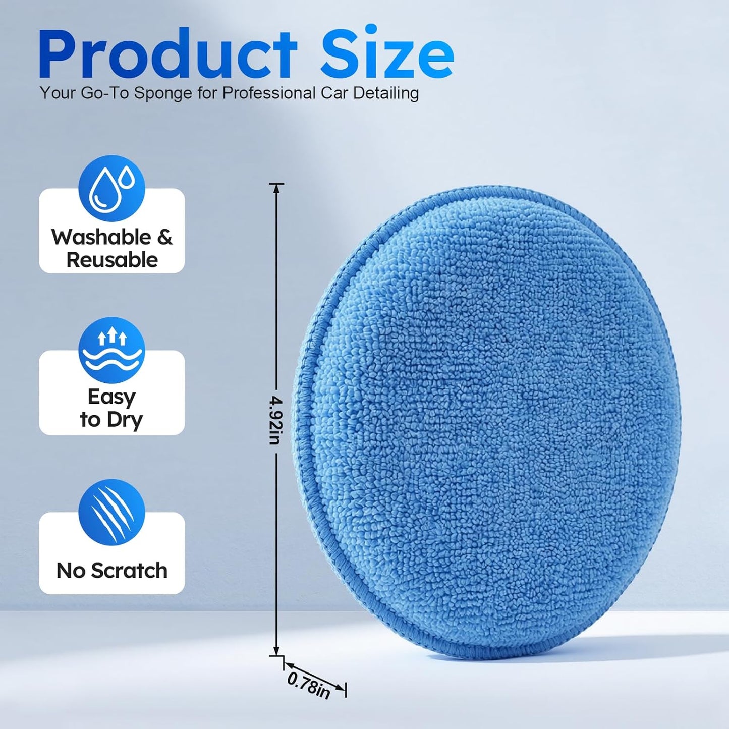 Almohadillas cera microfibra reutilizables con bolsillo dedos