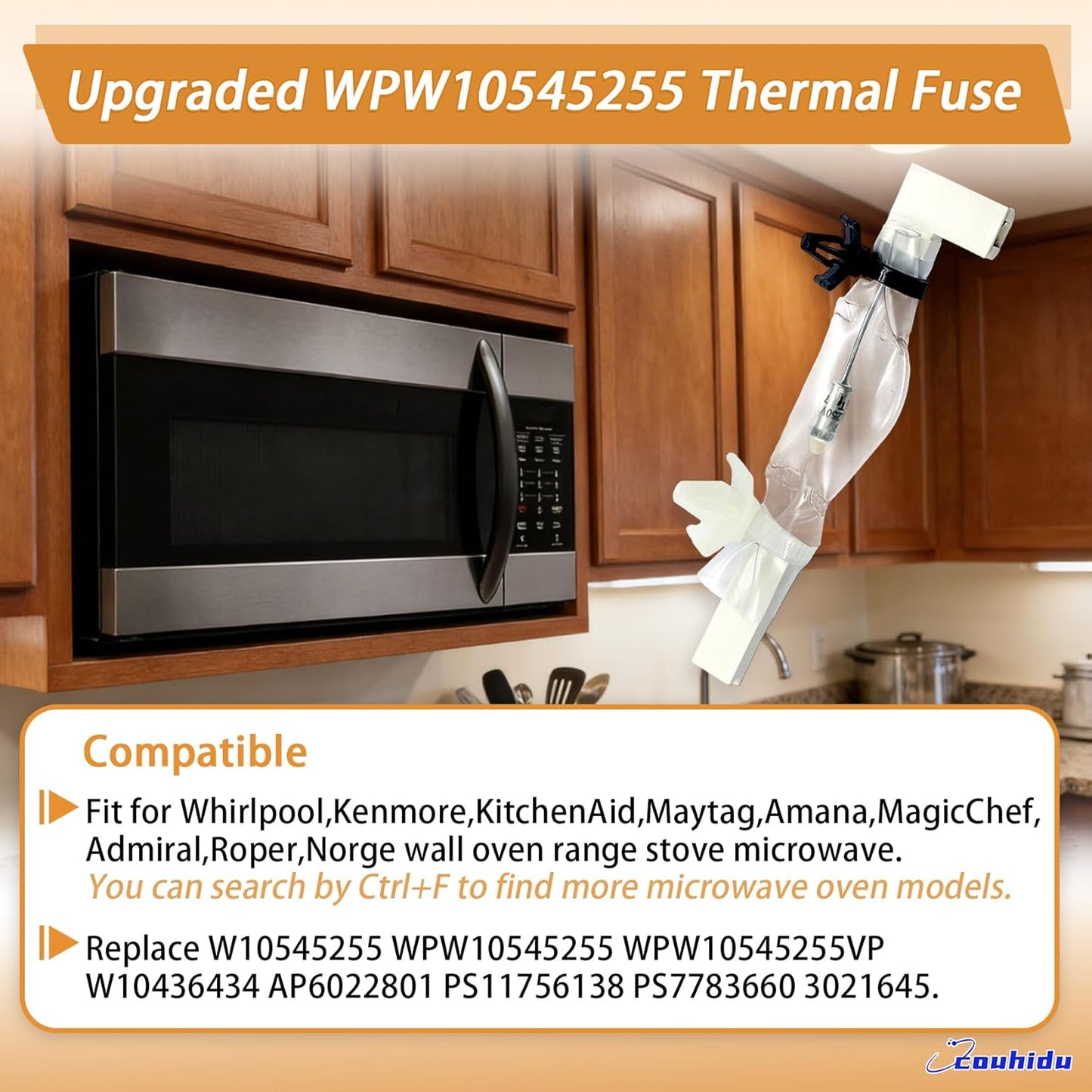 Fusible térmico actualizado para horno Whirlpool