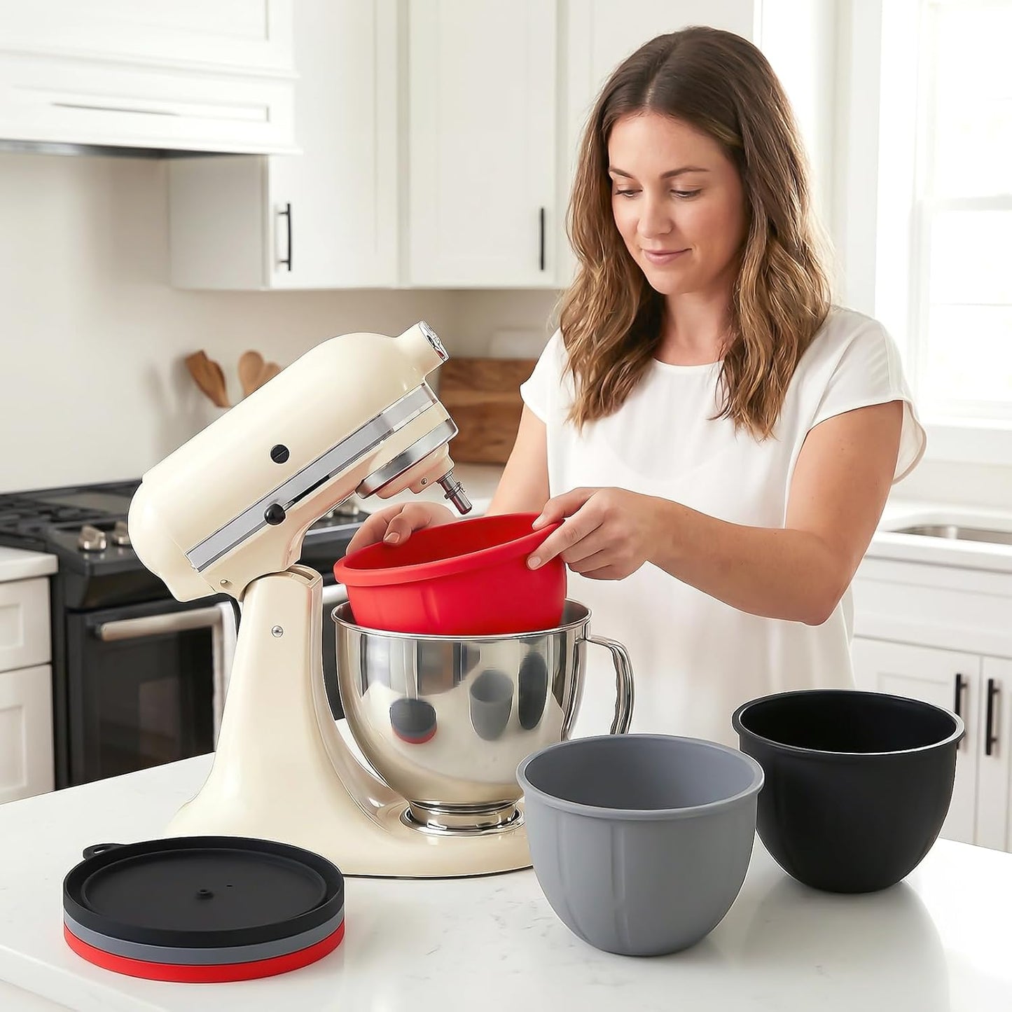 Forros silicona KitchenAid para tazón 5qt con tapa
