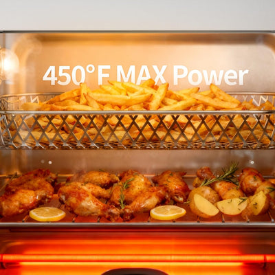 Horno de convección 18qt 12en1 con freidora aire