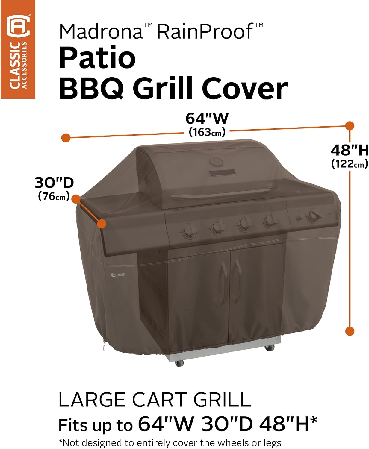 Funda impermeable para parrilla 64pulg