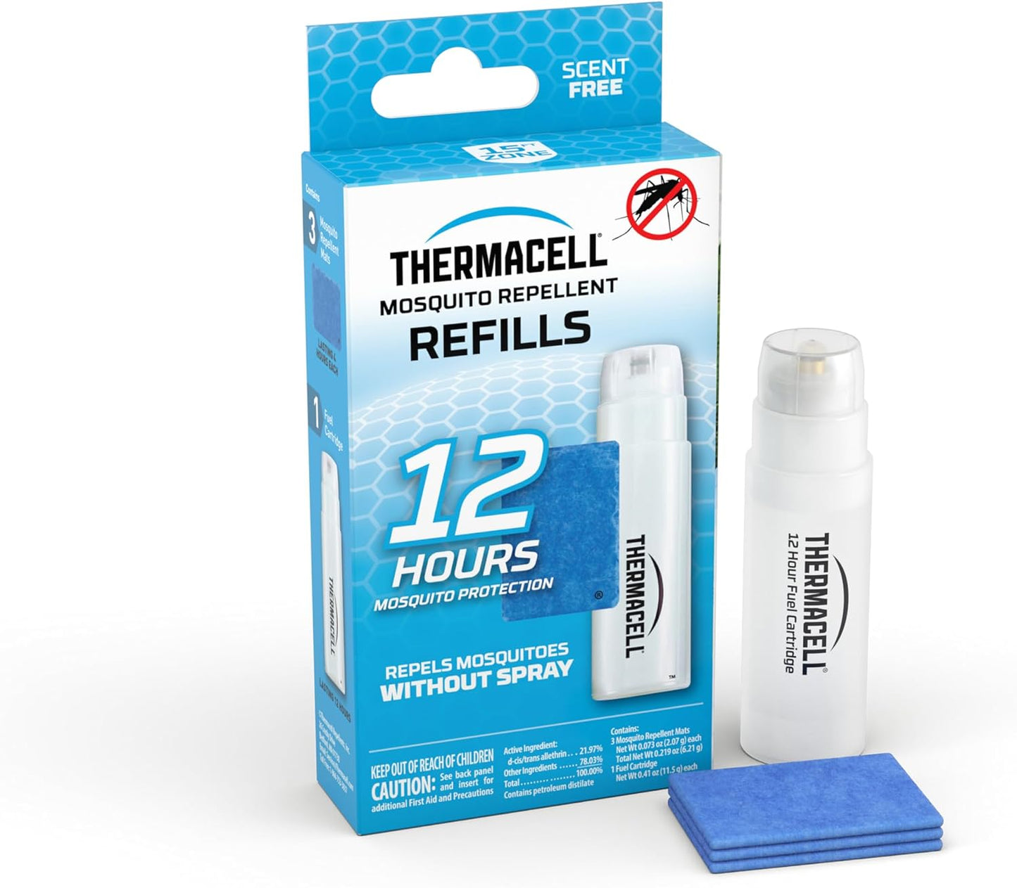 Recambio repelente mosquitos comp 15pies sin espray