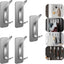 Ganchos dobles acero inox adhesivos 5 pzas para baño cocina