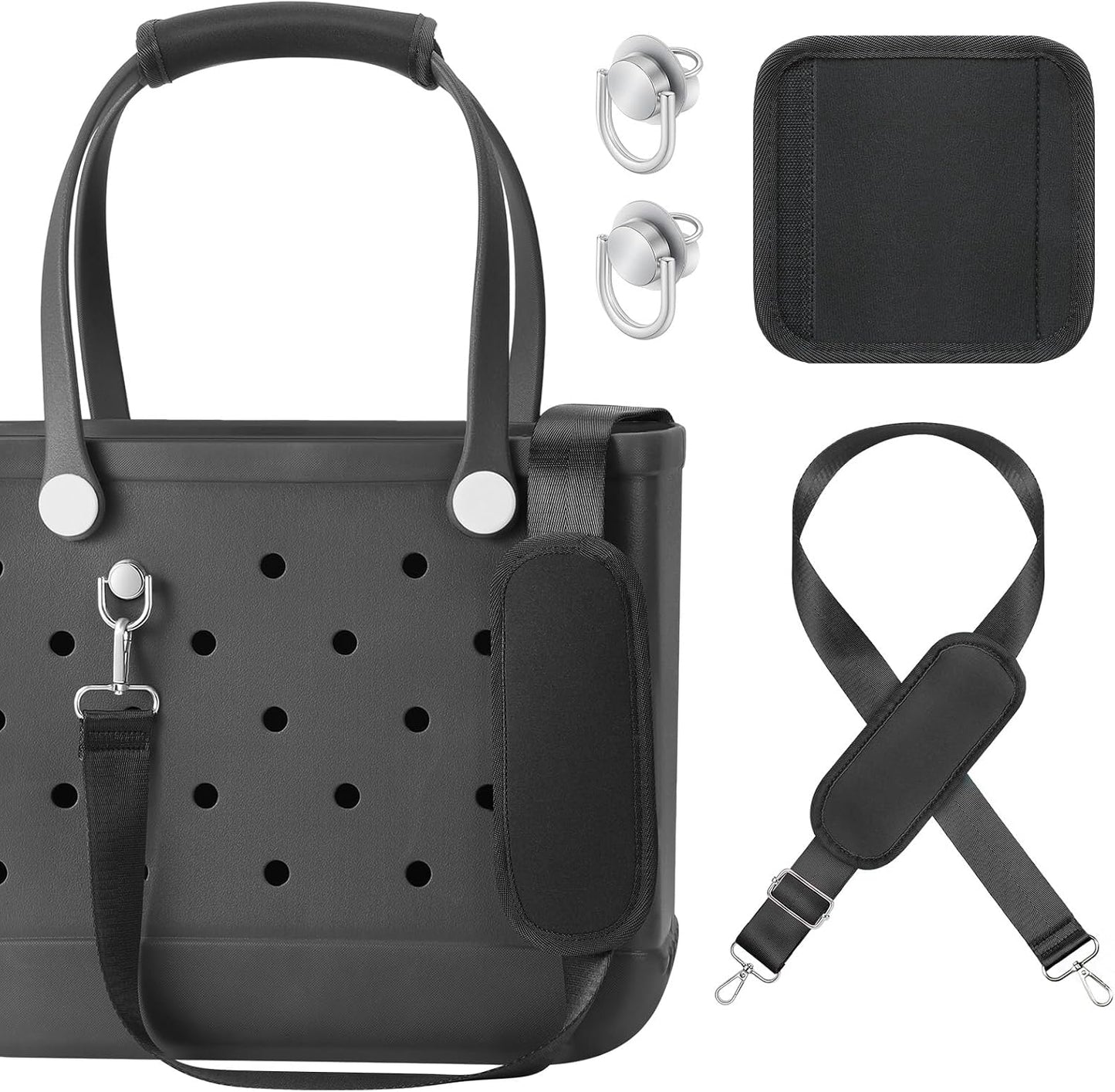 Correa envolvente para bolsa Bogg ajustable color negro