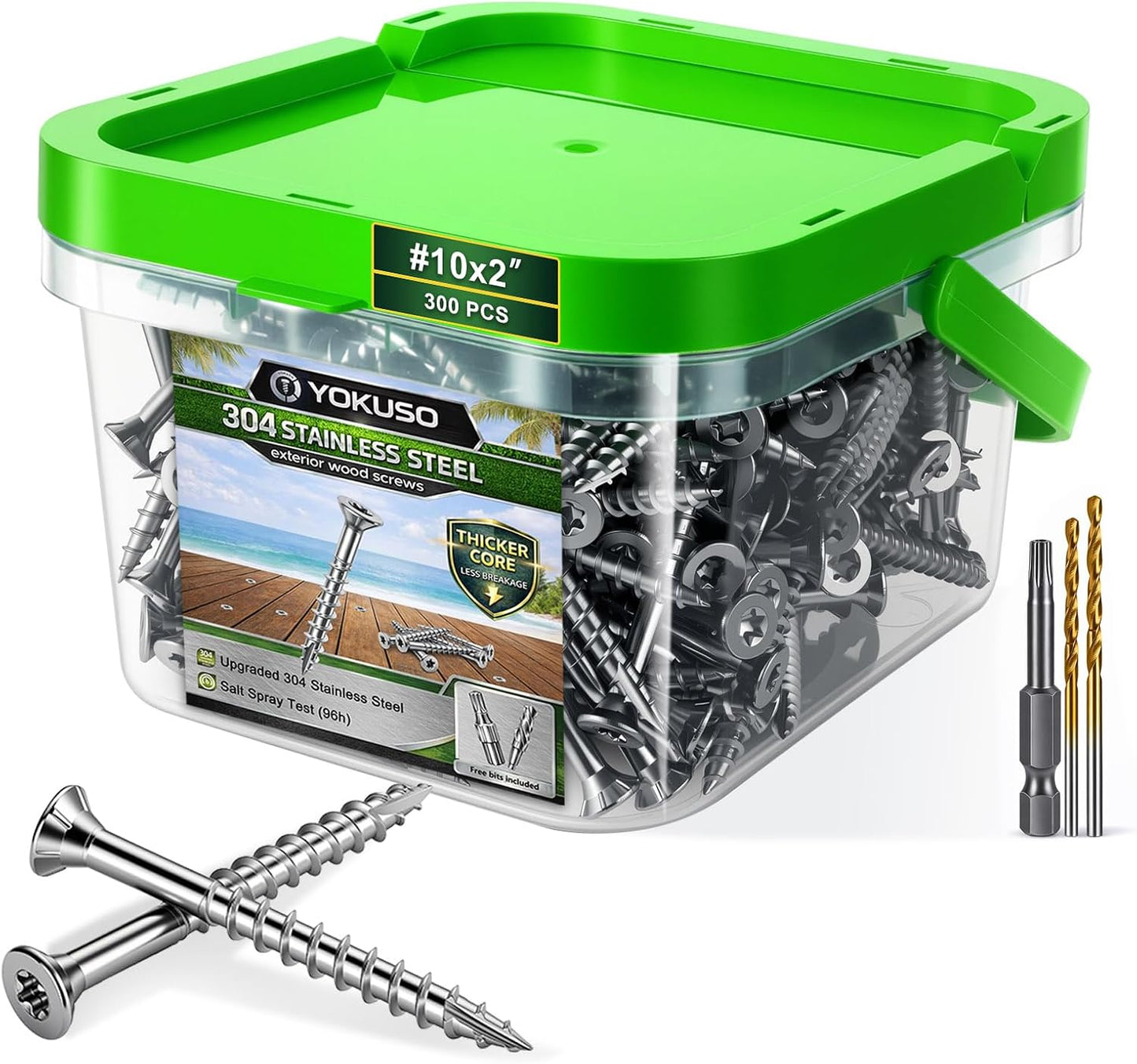Tornillos acero inox 304 para madera T25 300uds